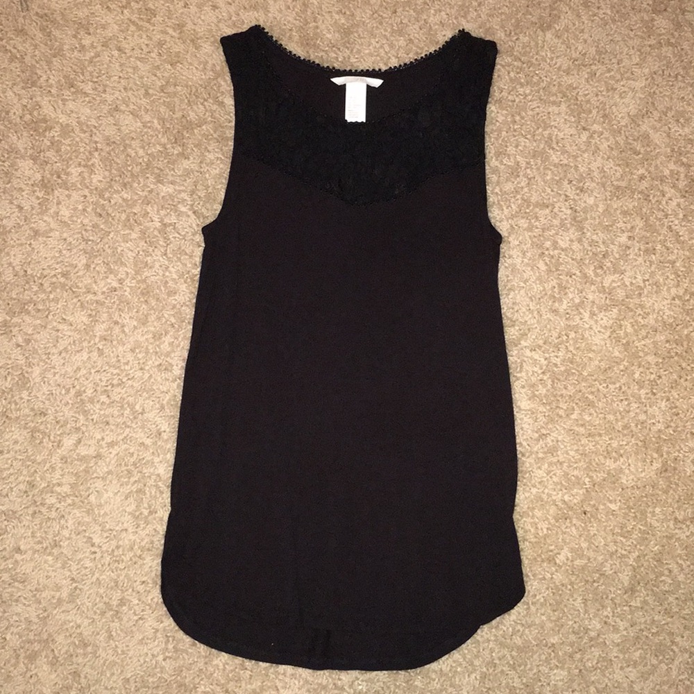 Black tank top from h&m